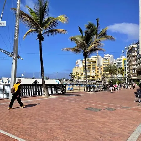 Modern Loft With Terrace In Pedestrian Street Next To Las Canteras *